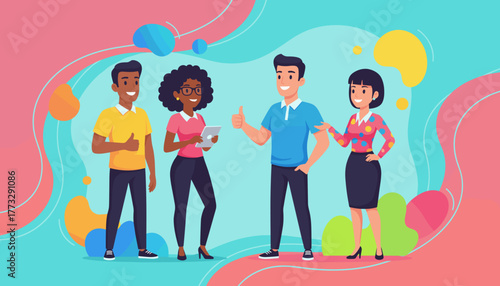 Diverse professional team celebrating success and collaboration