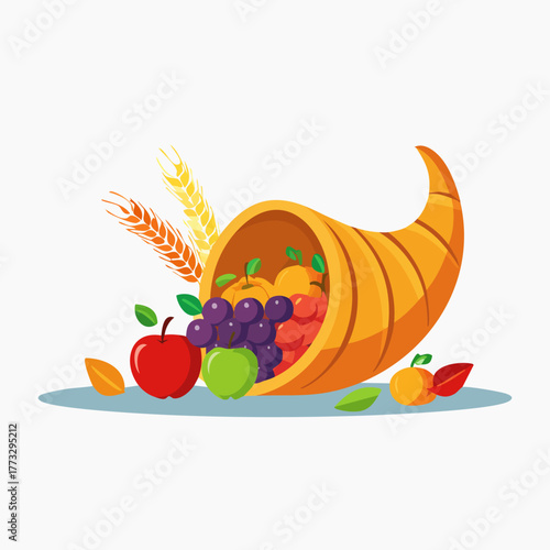 Abundant Harvest - A Cornucopia of Thanksgiving Bounty.