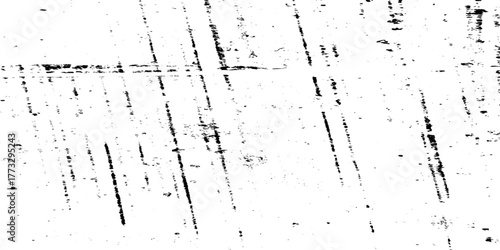 Crack and scratched grunge dust wall urban background texture vector. crack cement wall texture. black textured grainy cracked ground lines isolated on white. distressed overlay grainy texture.