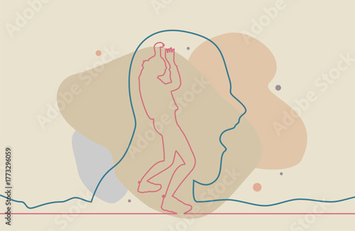 Abused young woman trying to hide. Stop violence against women. Family scandal, domestic violence and abuse. Crying woman harassed by her partner. Aggressive husband blaming and threatening his wife.