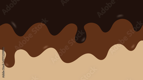 melted chocolate dripping