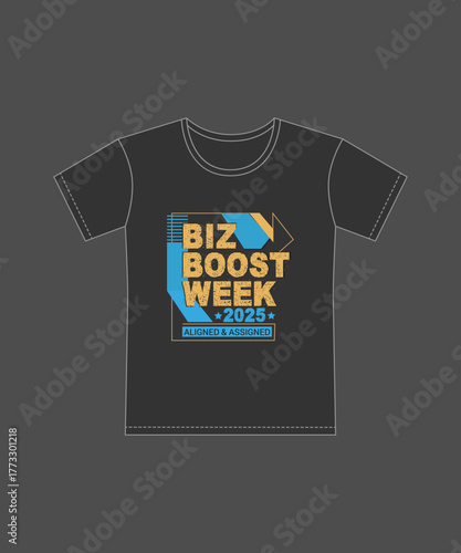 Biz Boost Week 2025– Corporate Event T-Shirt Design