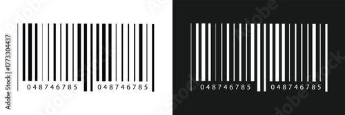 Barcode isolated on white background, Simple fake bar code, barcode scratched vector illustration , barcode icon for selling, Product Barcode, Trendy bar code for web icon in eps 10.