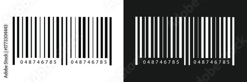 QR Code with text scan me icon and barcode icon collections. Dummy Barcodes and QR code label Collection. digital bar code and retail pricing bars QR code icon in eps 10.