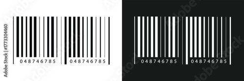 QR Code with text scan me icon and barcode icon collections. Dummy Barcodes and QR code label Collection. digital bar code and retail pricing bars QR code icon in eps 10.