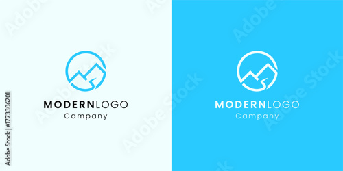 Modern Abstract Colorful Logo Design Concept for Branding