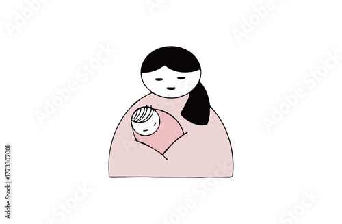 お母さんと赤ちゃん　授乳室 育児