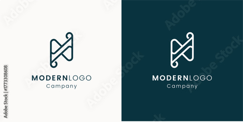 Modern Abstract Colorful Logo Design Concept for Branding