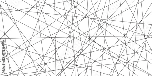 Abstract background with lines Vector abstract futuristic digital landscape with lines. Geometric lines pattern transparent background. Black and white abstract random chaotic liens .	
