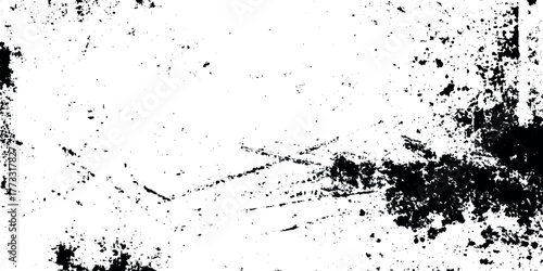 Black and White Halftone Grain and Dust Textures cracked stone pattern, and vintage artistic weathered design.