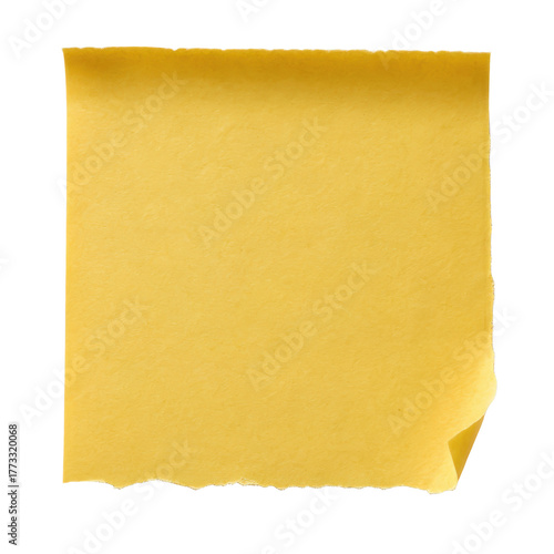 Yellow sticky note ripped edges png torn memo note png adhesive paper png ripped post it png vintage note png office paper png transparent background image