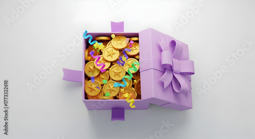 Wallpaper Mural Unveiling Treasure Chest Opportunities A Visual Metaphor for Abundance Success and Financial Prosperity in Lilac and Gold Torontodigital.ca