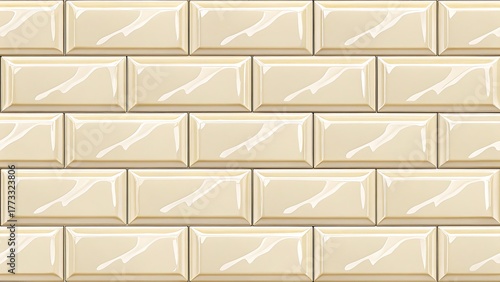 Tile seamless cream subway pattern