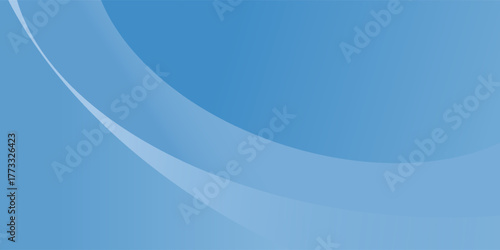 Modern smooth blue gradient background with soft curved wave shapes and light tones, abstract minimal vector design suitable for website, banner, presentation, poster, n business backdrop illustration