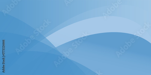 Modern smooth blue gradient background with soft curved wave shapes and light tones, abstract minimal vector design suitable for website, banner, presentation, poster, n business backdrop illustration