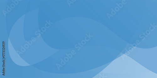 Modern smooth blue gradient background with soft curved wave shapes and light tones, abstract minimal vector design suitable for website, banner, presentation, poster, n business backdrop illustration