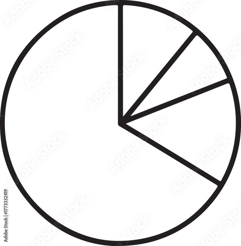 Pie chart with unequal segments