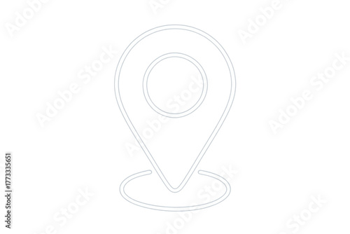 Canvastavla Map position pin marker icon showing location destination or navigation point wi