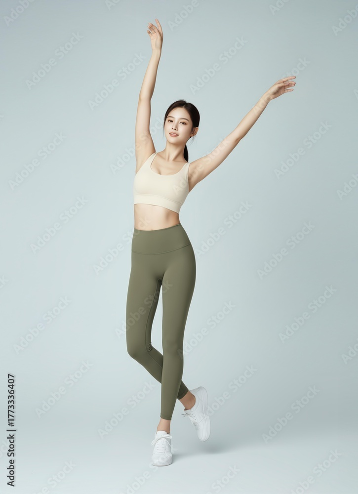 Fototapeta premium 건강한 라이프스타일과 웰니스 요가 컨셉