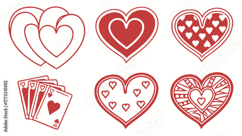 Celebrate Love with Heartfelt Designs and Romantic Card Games, Perfect for Valentine's Day Graphics, Wedding Invitations and Anniversary Celebrations
