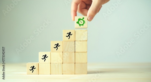 Business Growth and Continuous Improvement – Steps Toward Success and Process Optimization Concept