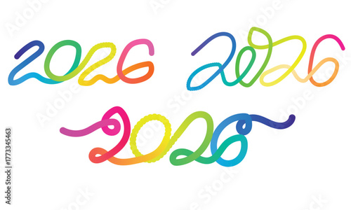 Vibrant Rainbow Lettering Illustration