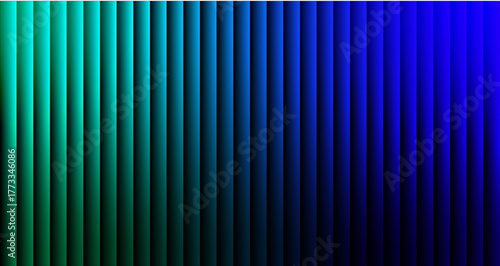 Abstract blue Lines Background with Glass Effect and Green Shadow — Modern Striped Digital Design