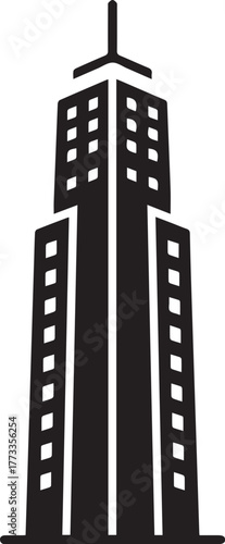 city skyline silhouette big building