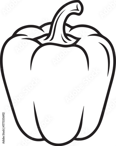 vector illustration of an capsicum