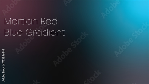 Dark Martian Red and Deep Cyan Space Gradient Background