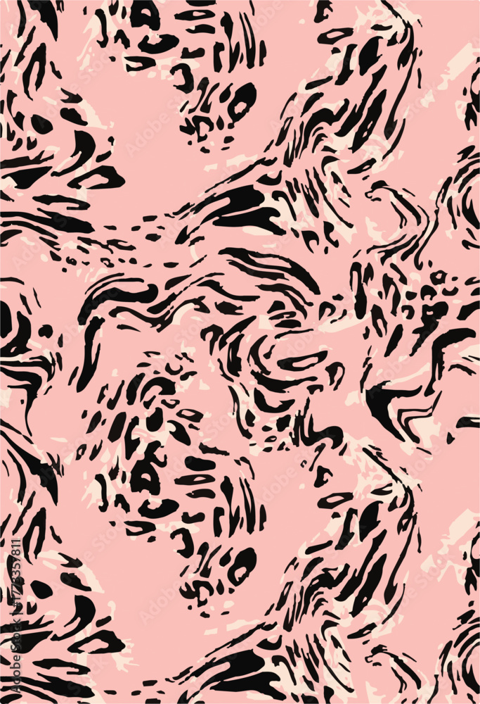 Fototapeta premium pattern for textiles made of zebra skin.Abstract Zebra pattern design, vector illustration background. wildlife fur skin design illustration.