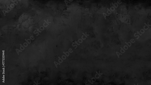 black wall texture for background, dark concrete or cement floor old black with elegant vintage distressed grunge texture and dark charcoal color paint