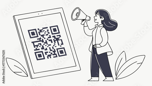 Promote Your Business With a Dynamic QR Code Marketing Campaign Using Modern Tablet Technology and Engaging Announcement, Reaching New Customers Easily