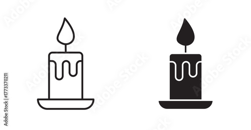 Candle with drip icon
