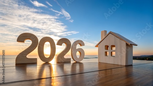 Dreaming of Home Ownership in 2026? Invest in Your Future with this Inspiring Real Estate Concept under a Beautiful Sunset Sky