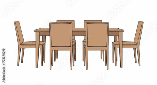 wooden chair and table