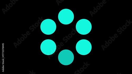 loading gif moving circle spinning dripping