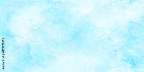 cloudy and shiny blurred grainy soft splashed texture, bright grunge sky light blue watercolor background, Light blue blurred grainy and cloudy sky with soft clouds.
