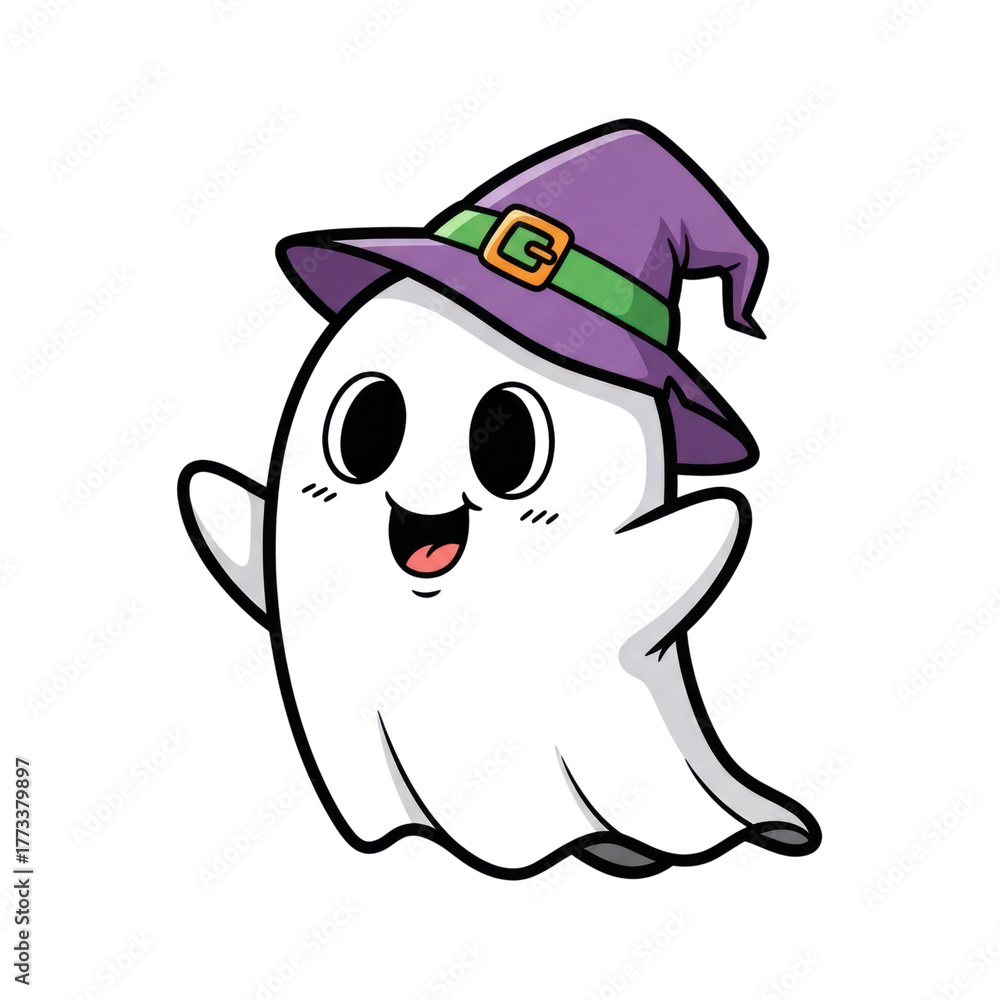 Obraz premium funny cartoon ghost