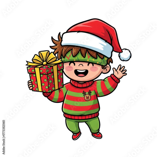 santa claus with gifts