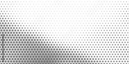 Hexagon halftone background.geometric black grunge overlay.abstract retro halftone technology overlay.