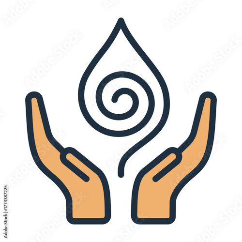 Chakra Balancing Icon - Lineal Color