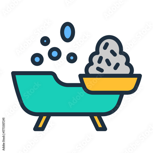 Bath Salts Icon - Lineal Color