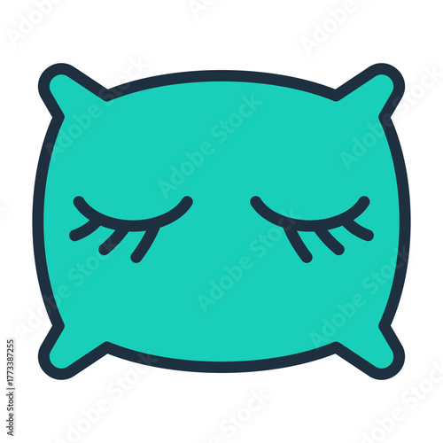 Beauty Sleep Icon - Lineal Color