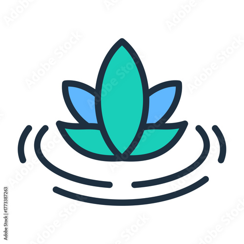 Calm Icon - Lineal Color