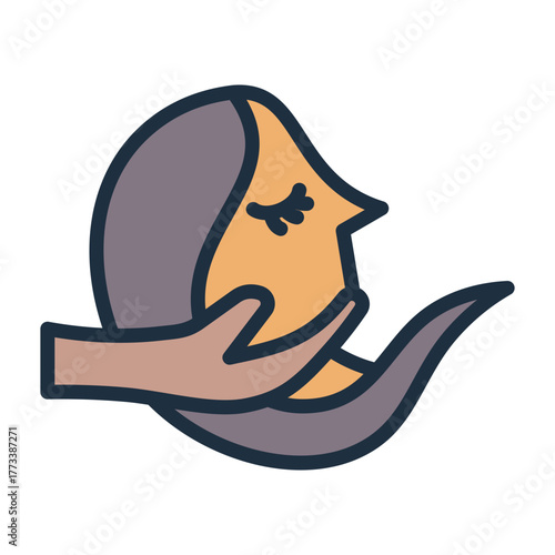 Beauty Treatment Icon - Lineal Color