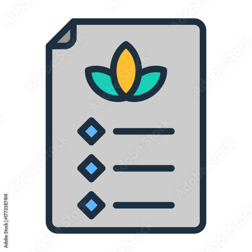 Spa Menu Icon - Lineal Color