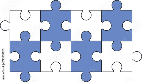 Interlocking Puzzle Pieces A Visual Representation of Problem-Solving and Teamwork