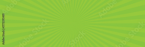 Bright Green Sunburst Background With Radial Stripes  green, background, sunburst