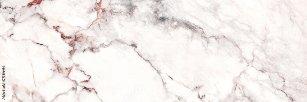 Fototapeta premium white marble texture with red veins